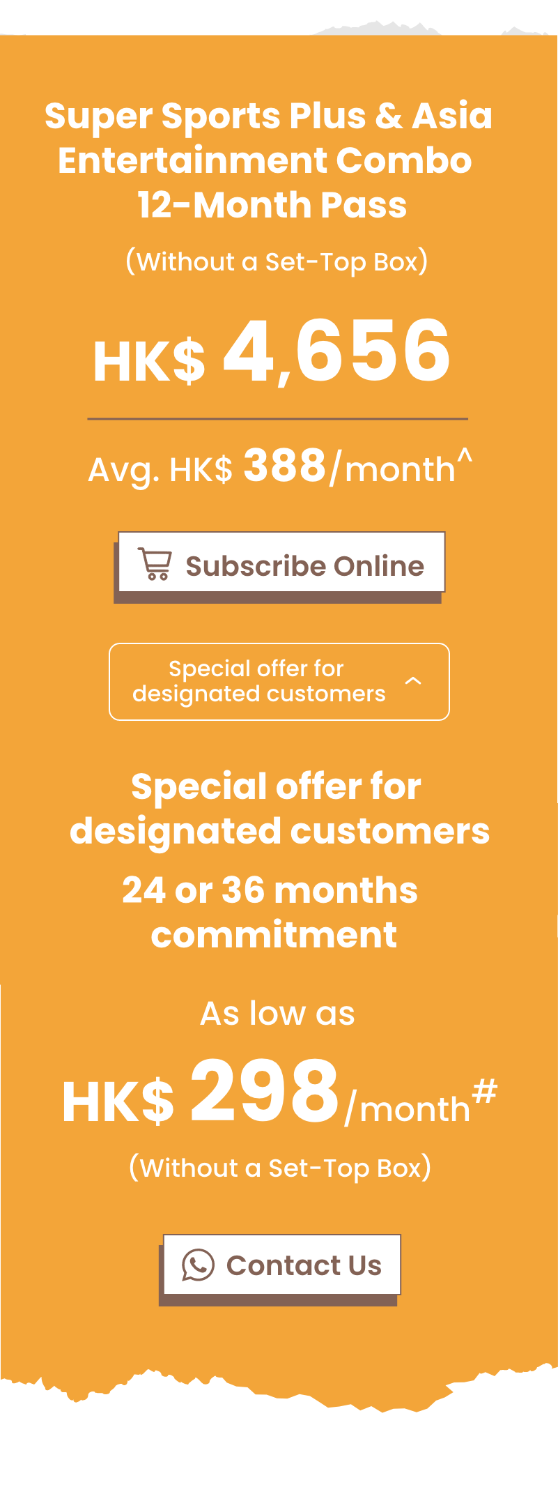 Super Sports Plus & Asia Entertainment Combo